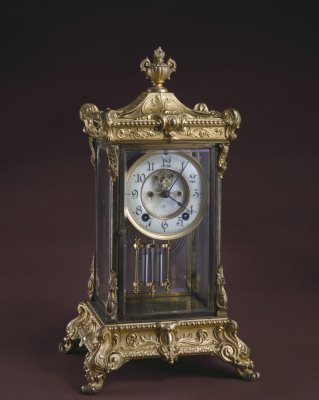 图片[1]-Copper gilded four Ming clock-China Archive